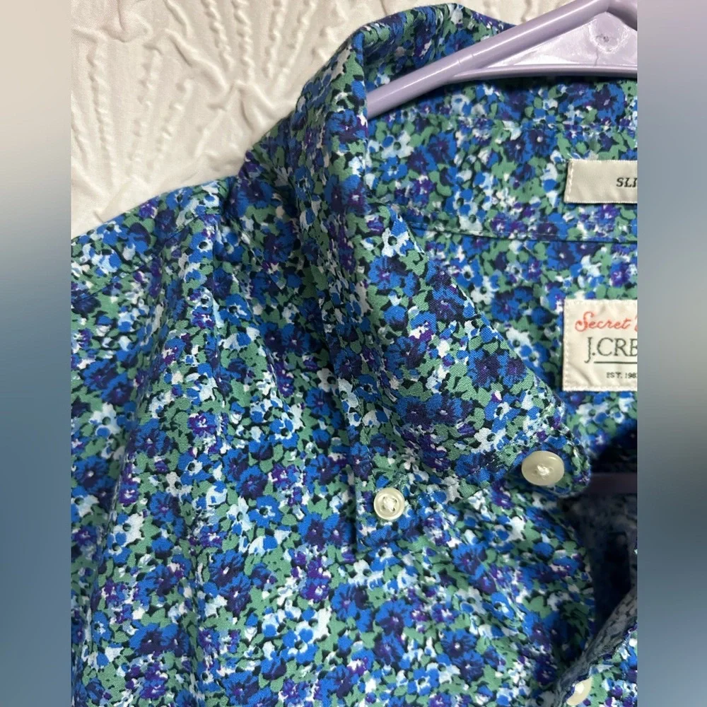 Men’s Large J. Crew Multicolor Floral Button-Up Shirt